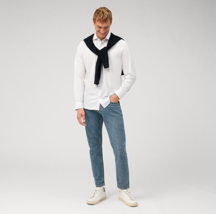 Oblymp No. Six 24/Seven, Businesshemd, super slim, Kent, Bleu Neueste Mode