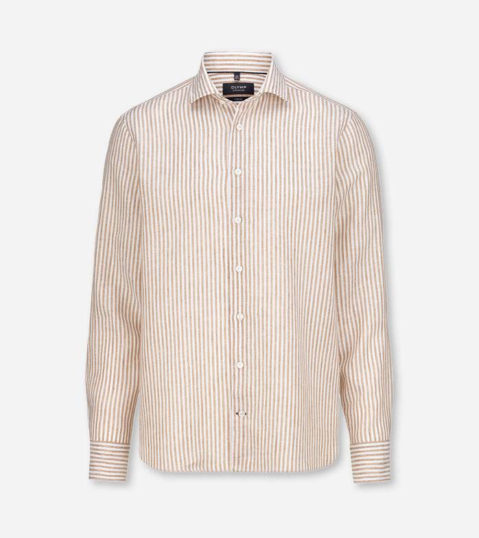 Oblymp SIGNATURE Casual, Freizeithemd, tailored fit, Kent, Natur Bis zu 60% Rabatt
