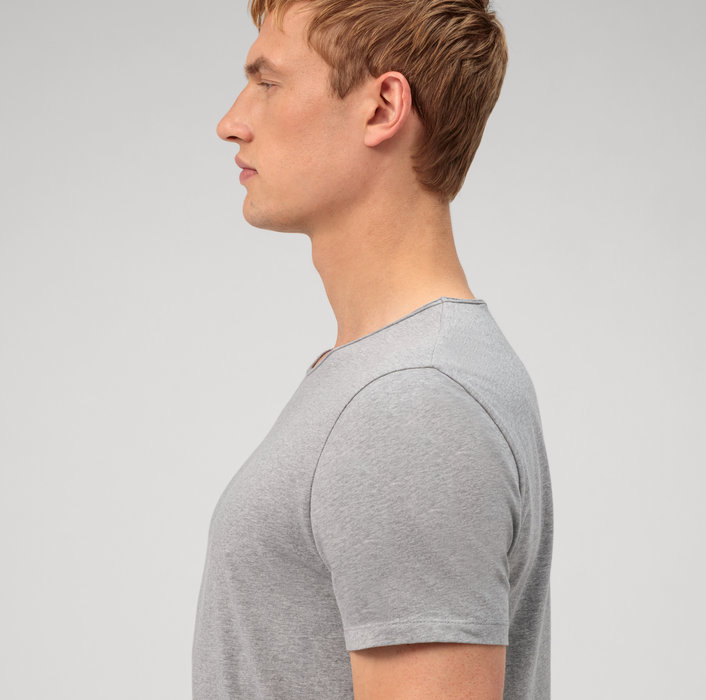 Oblymp Casual Wirk, T-Shirt, Silbergrau Saisonschlussverkauf