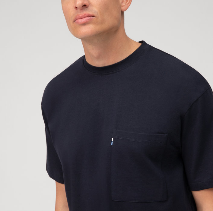 Oblymp Casual Wirk, T-Shirt, relaxed fit, Marine Osterangebot