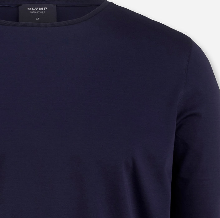Oblymp SIGNATURE Wirk, Longsleeve, Marine Muttertagsangebot