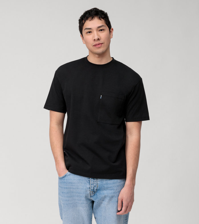 Oblymp Casual Wirk, T-Shirt, relaxed fit, Schwarz