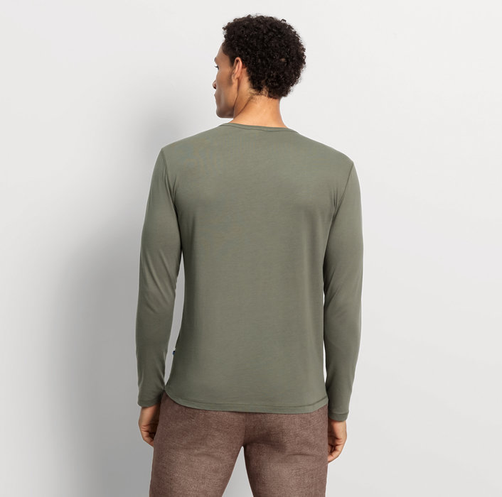 Oblymp Casual Wirk, Longsleeve, Lindgrün Zeitlich begrenztes Angebot