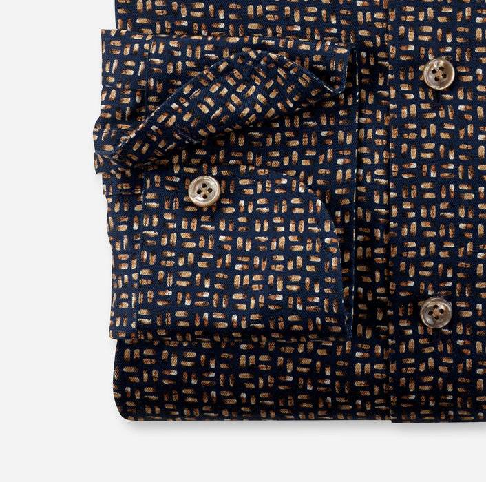 Oblymp SIGNATURE, Businesshemd, tailored fit, SIGNATURE Kent, Nachtblau Letzter Tag