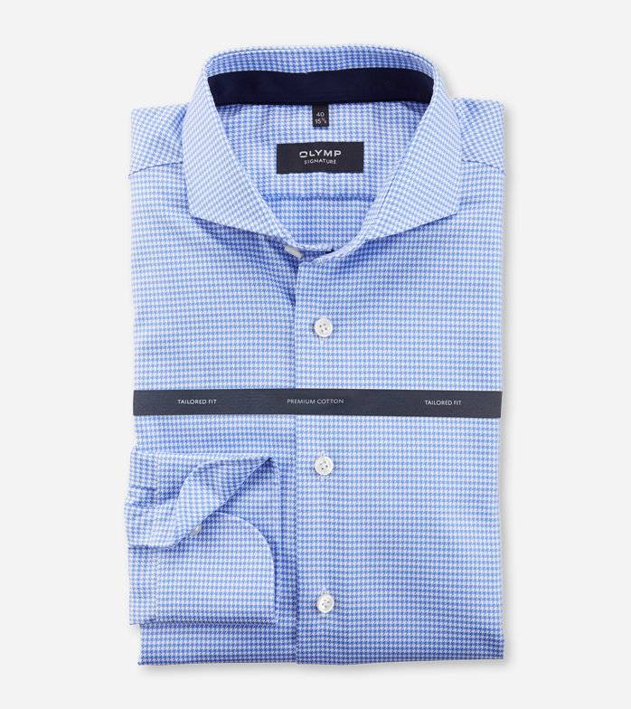 Oblymp SIGNATURE, Businesshemd, tailored fit, SIGNATURE Hai, Bleu Begrenztes Angebot