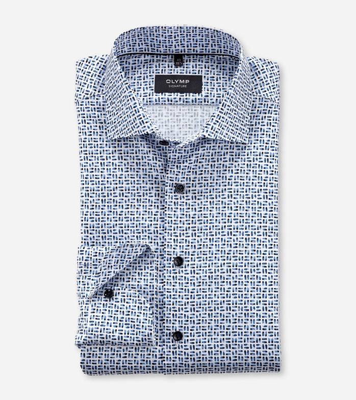 Oblymp SIGNATURE, Businesshemd, tailored fit, SIGNATURE Kent, Bleu Preisnachlass
