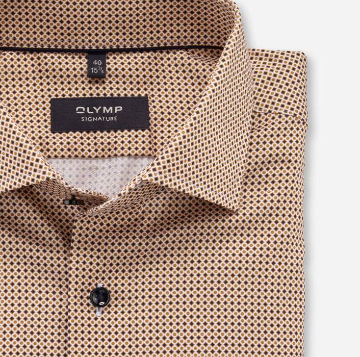 Oblymp SIGNATURE, Businesshemd, tailored fit, SIGNATURE Kent, Caramel Black Friday