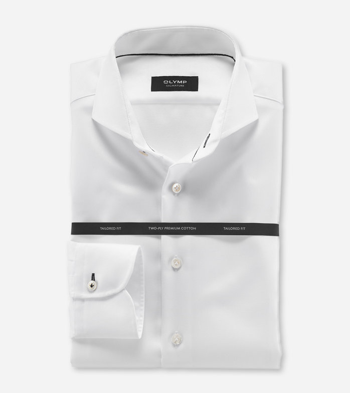 Oblymp SIGNATURE, Businesshemd, tailored fit, SIGNATURE Hai, Weiß Muttertagsangebot