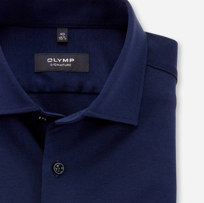 Oblymp SIGNATURE, Businesshemd, tailored fit, SIGNATURE Kent, Nachtblau Jubiläumsangebot