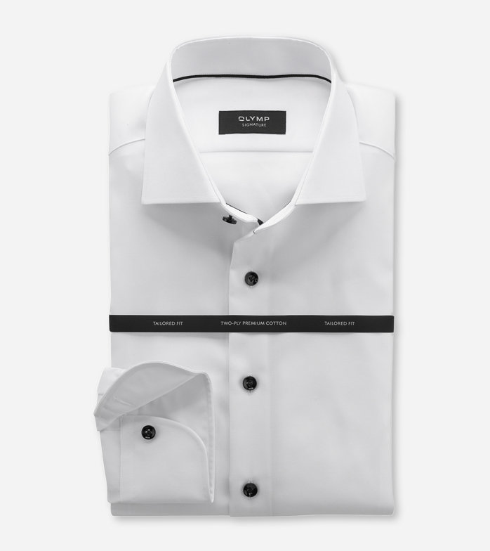 Oblymp SIGNATURE, Businesshemd, tailored fit, SIGNATURE Kent, Weiß Neueste Mode