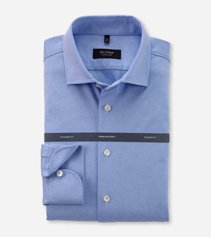 Oblymp SIGNATURE, Businesshemd, tailored fit, SIGNATURE Kent, Bleu Exklusive Angebote