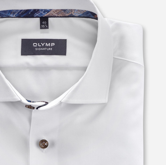 Oblymp SIGNATURE, Businesshemd, tailored fit, SIGNATURE Kent, Weiß Blitzangebot