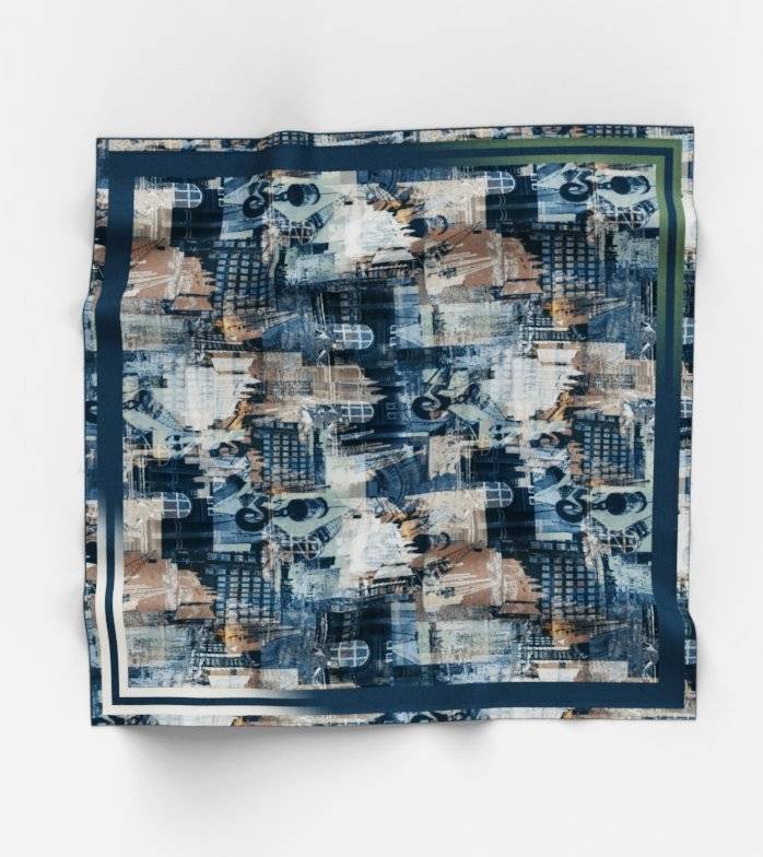 Oblymp SIGNATURE Bandana, 60x60 cm, Nachtblau Große Rabatte