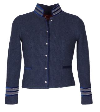 Pezzo D'oro Damen Trachtenstrickjacke in jeansblau von Litzlfelder Günstig kaufen