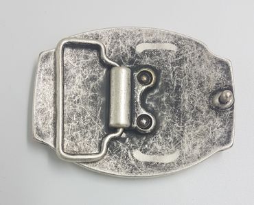 Pezzo D'oro Wechsel-Gürtelschnalle aus Altsilber mit fränkischem Wappen Black Friday