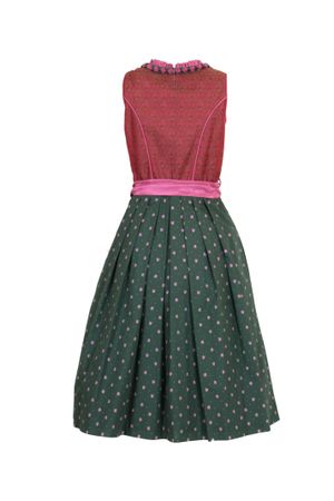 Pezzo D'oro Designerdirndl, Festtagsddirndl, Midilänge, rot/grün/erika Vatertagsangebot