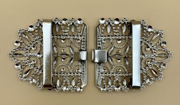 Pezzo D'oro Dirndlspangerl,Schürzenspange,Trachtenschließe silber,made in Germany Tägliche Deals