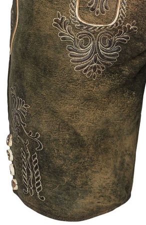 Pezzo D'oro Herren Lederhose von Hammerschmid, braun antik,softes Ziegenleder Letzte 2 Tage