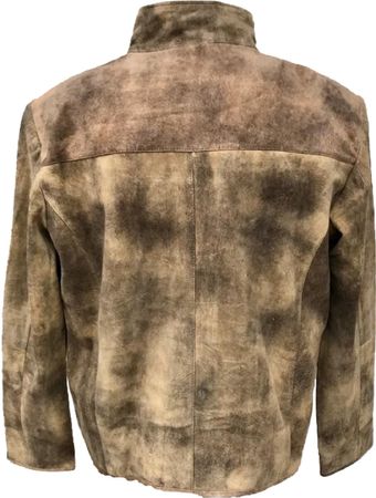 Pezzo D'oro Herrenlederjacke,Velourleder, Lammnappaleder in antik Finish, Farbe olivbraun, auch in großen Größen bis Gr 62 Bis zu 65% Rabatt