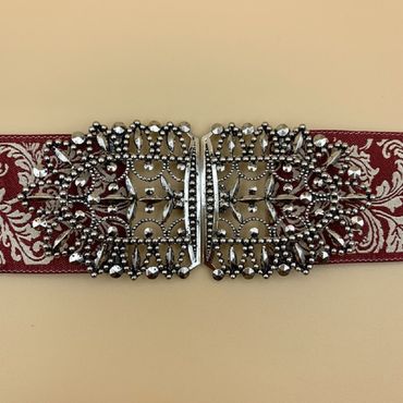 Pezzo D'oro Schürzenschließe, Trachtenschließe Dirndlschließe,altsilber 2-tlg Fabrik Onlineshop