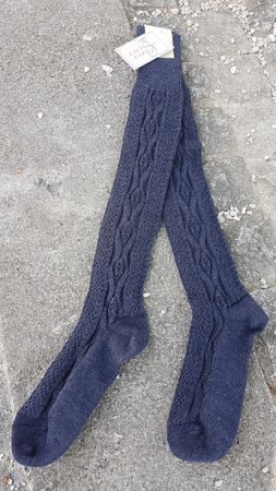Pezzo D'oro Trachtenkniestrumpf Kniestrumpf zur Lederhose,Wanderkniestrumpf Wollmischung Neueste Mode