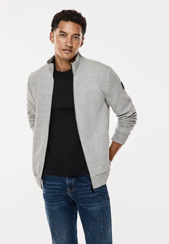 Street One Sweatjacke mit Materialmix Fabrik Onlineshop