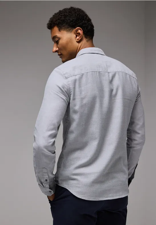 Street One Strukturhemd im Slim Fit Fabrikpreis