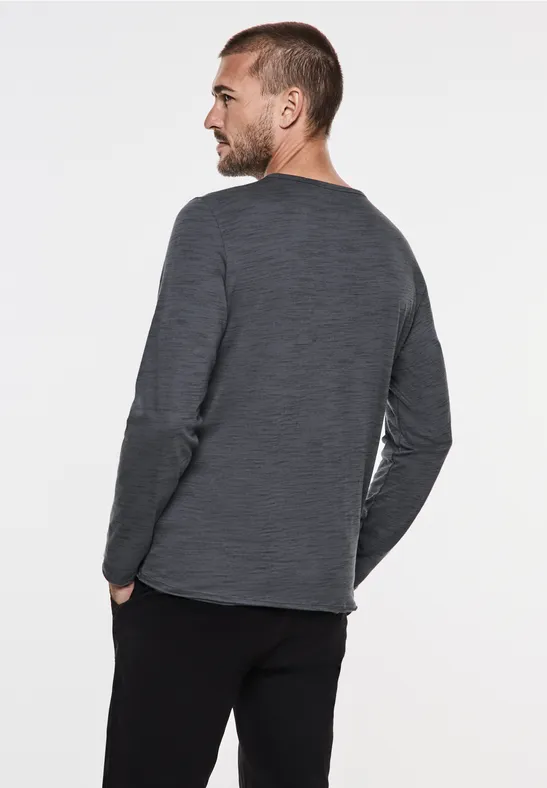 Street One Melange V-Neck Longsleeve Exklusivangebot