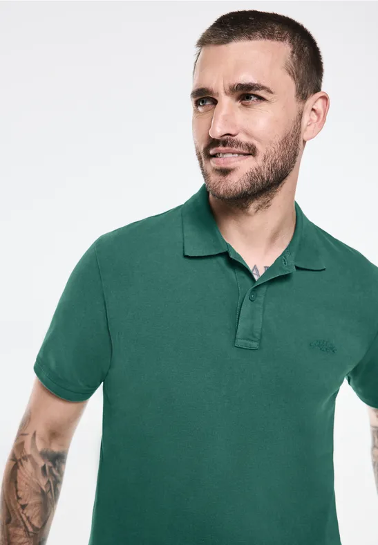 Street One Gewaschenes Poloshirt Neueste Stile