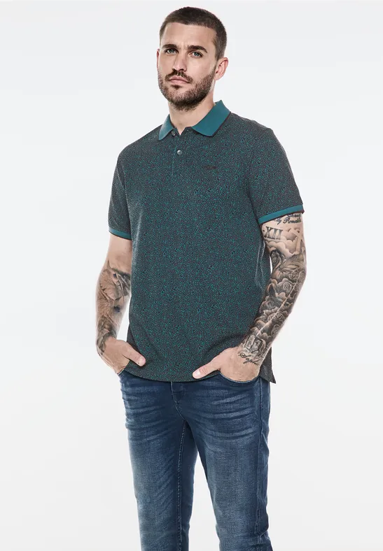 Street One Piquée Poloshirt mit Print Zeitbegrenzte Promotion