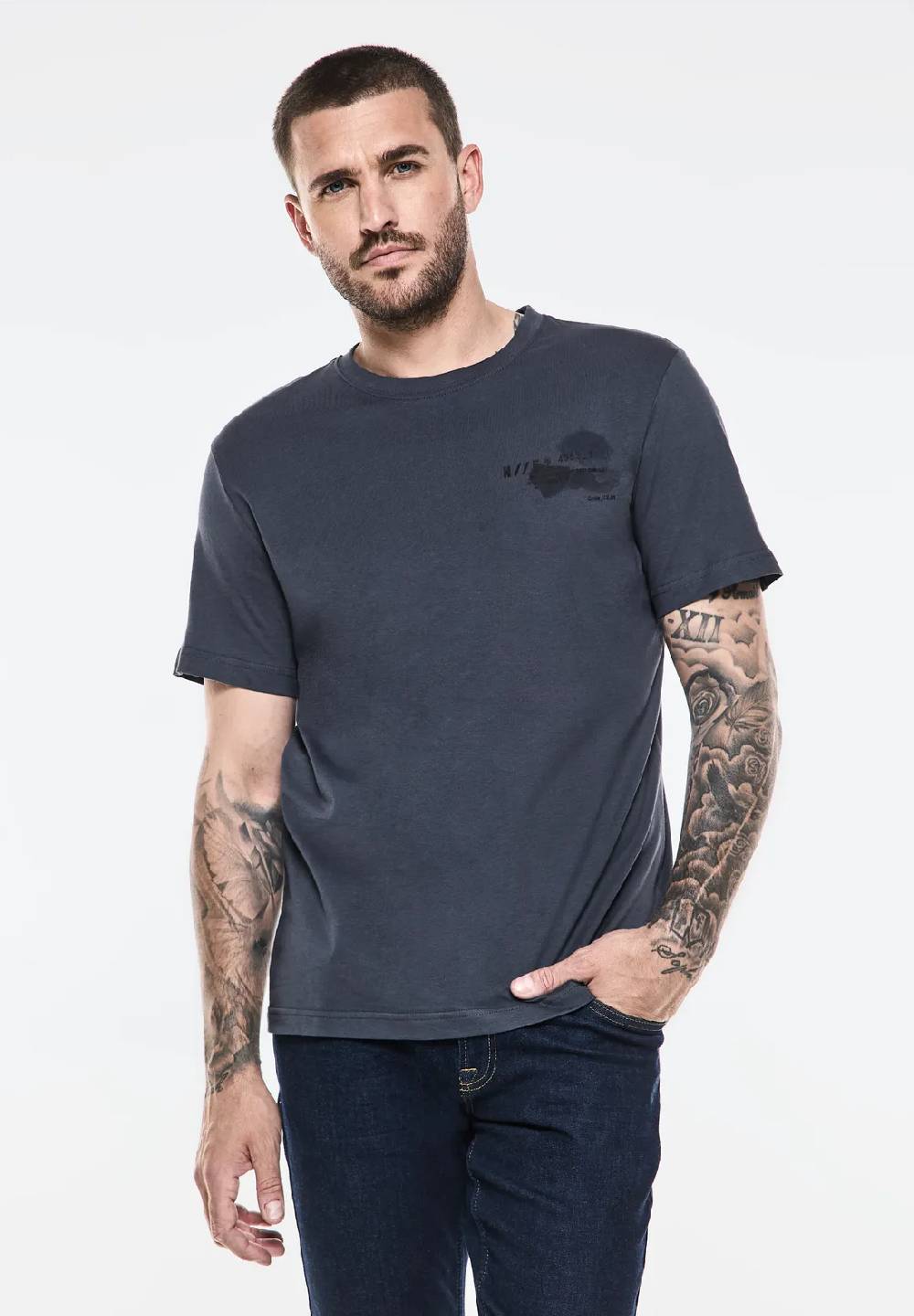 Street One T-Shirt mit Chestprint Discount Store für neue Produkte