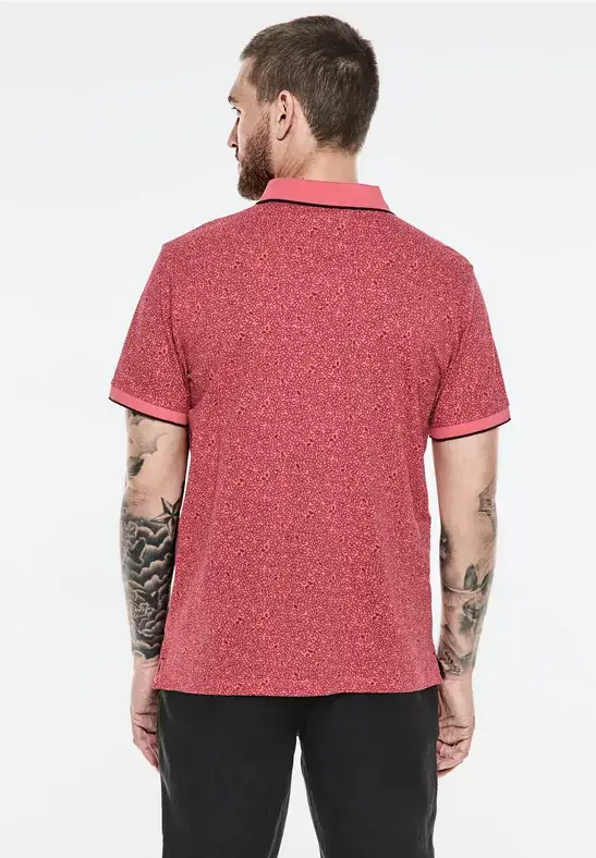 Street One Piquée Poloshirt mit Print Begrenzt auf 3 Tage