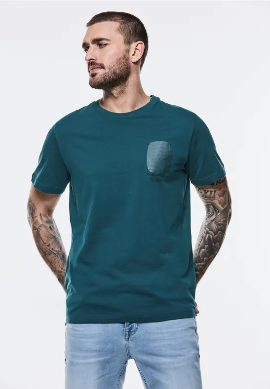 Street One T-Shirt mit Brustprint 2025