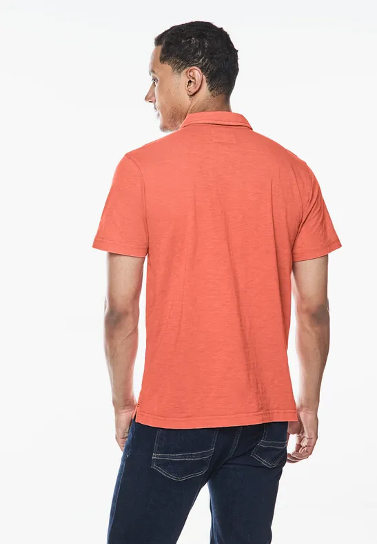 Street One Garmend Dye Slub Poloshirt Auslauf