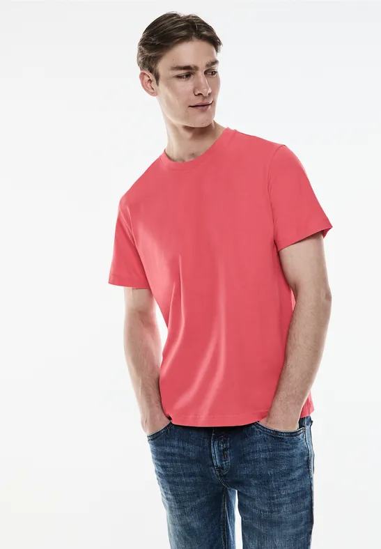 Street One Basic T-Shirt in Unifarbe Hotsell