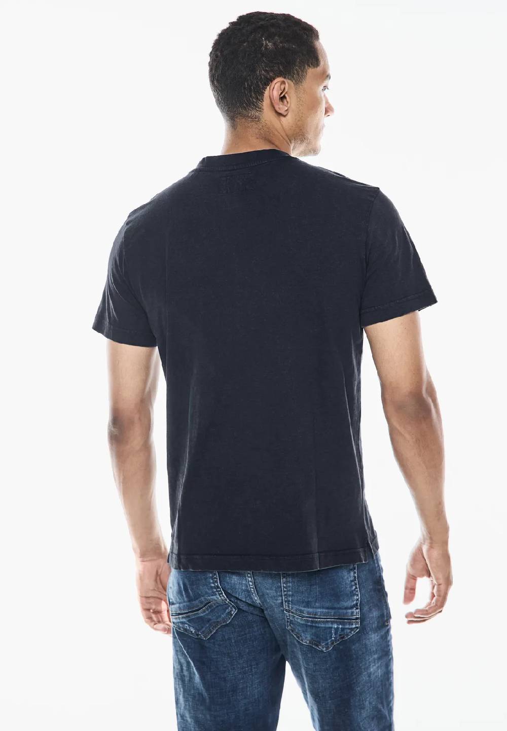 Street One Garment dye Henley Shirt Günstiger Verkauf