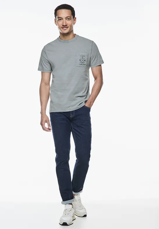 Street One Garmend Dye Slub T-Shirt Fabrikverkauf