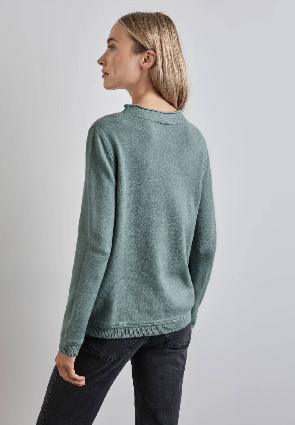 Street One Pullover mit gerolltem Saum Flash Sale