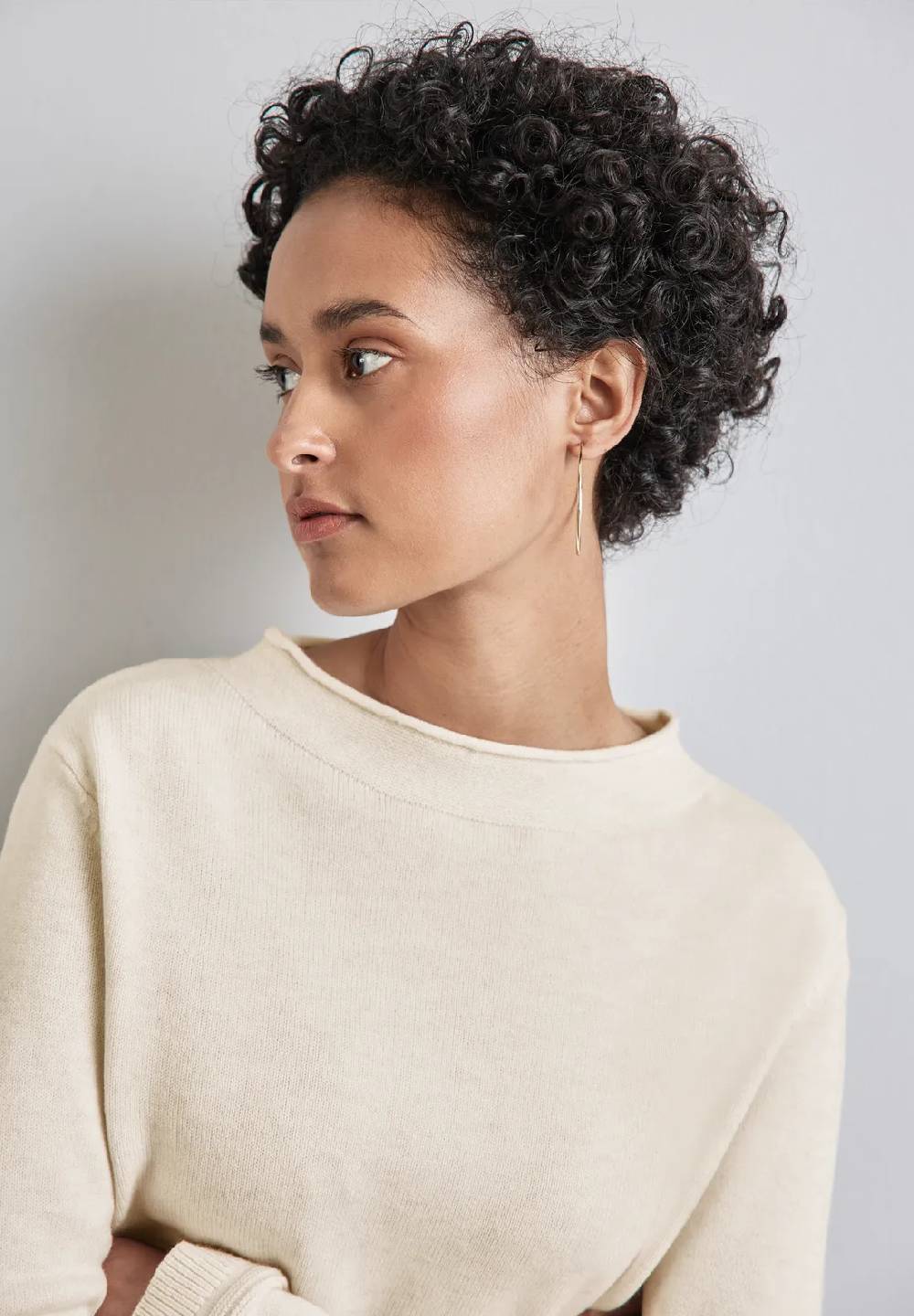 Street One Pullover mit gerolltem Saum Saisonschlussverkauf