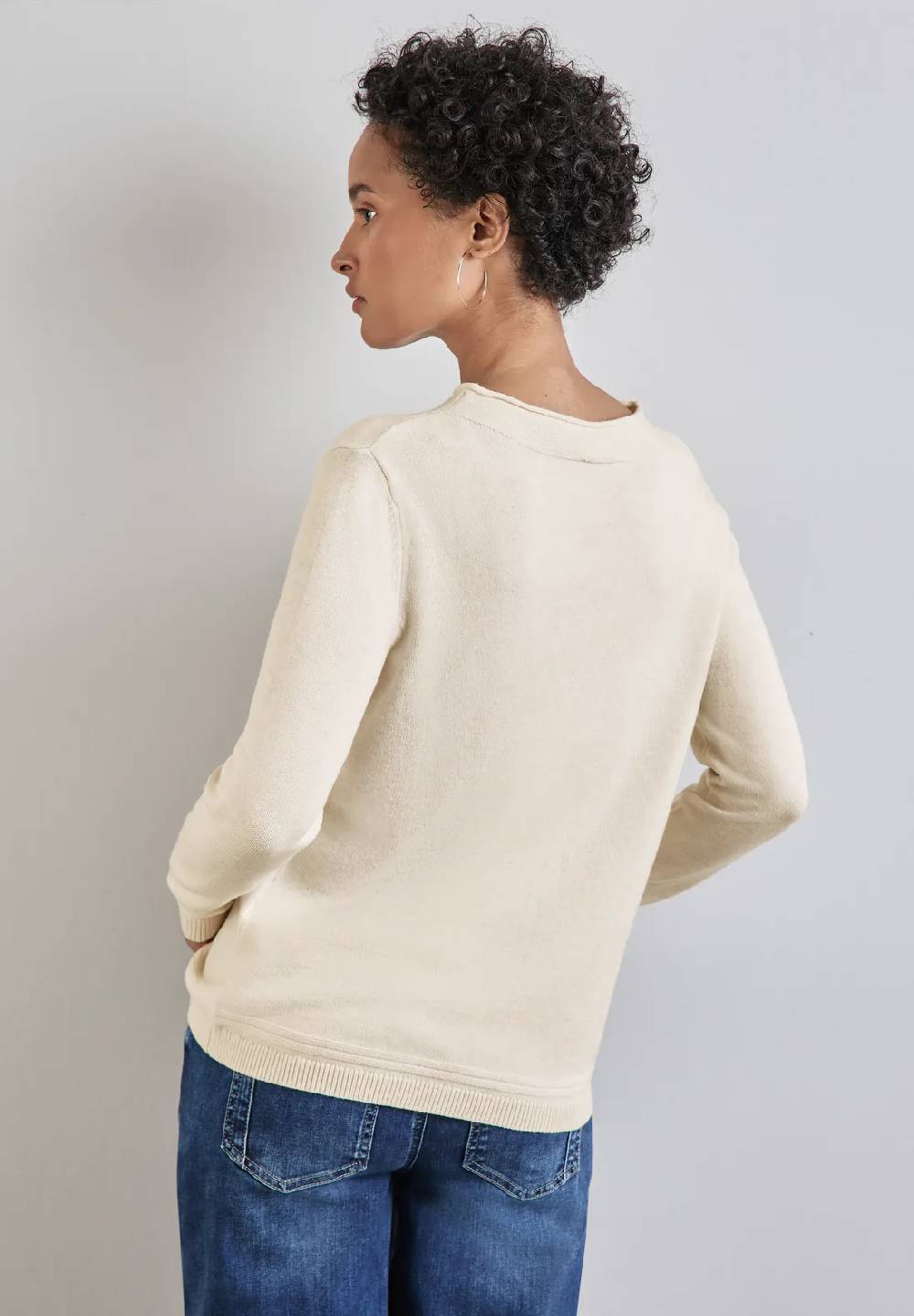 Street One Pullover mit gerolltem Saum Saisonschlussverkauf