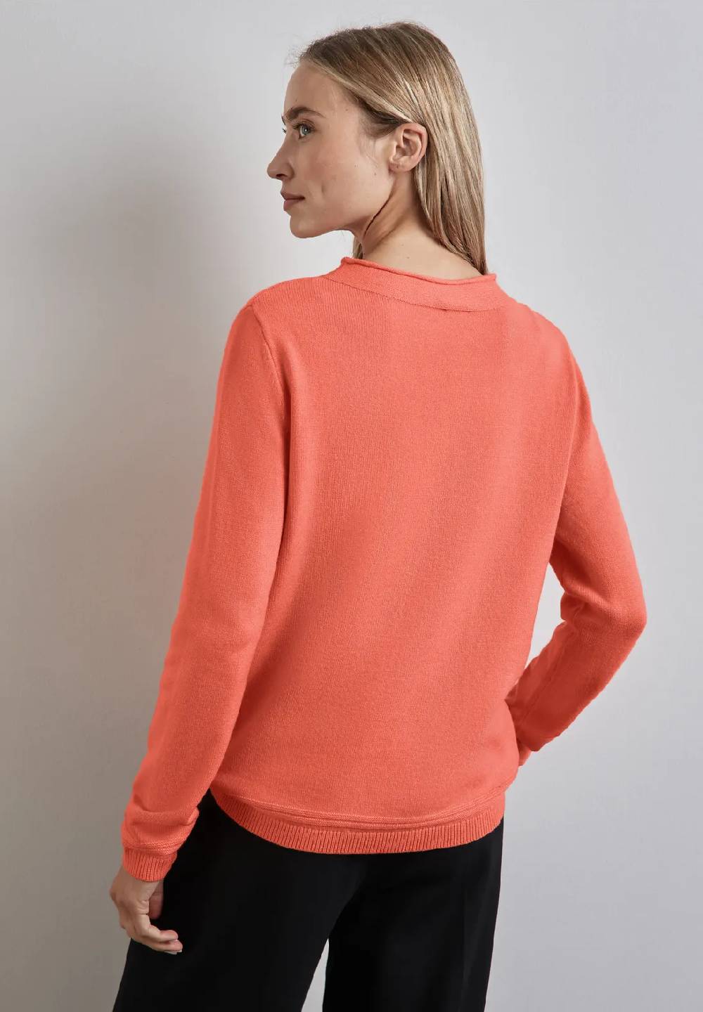 Street One Pullover mit gerolltem Saum Online Outlet