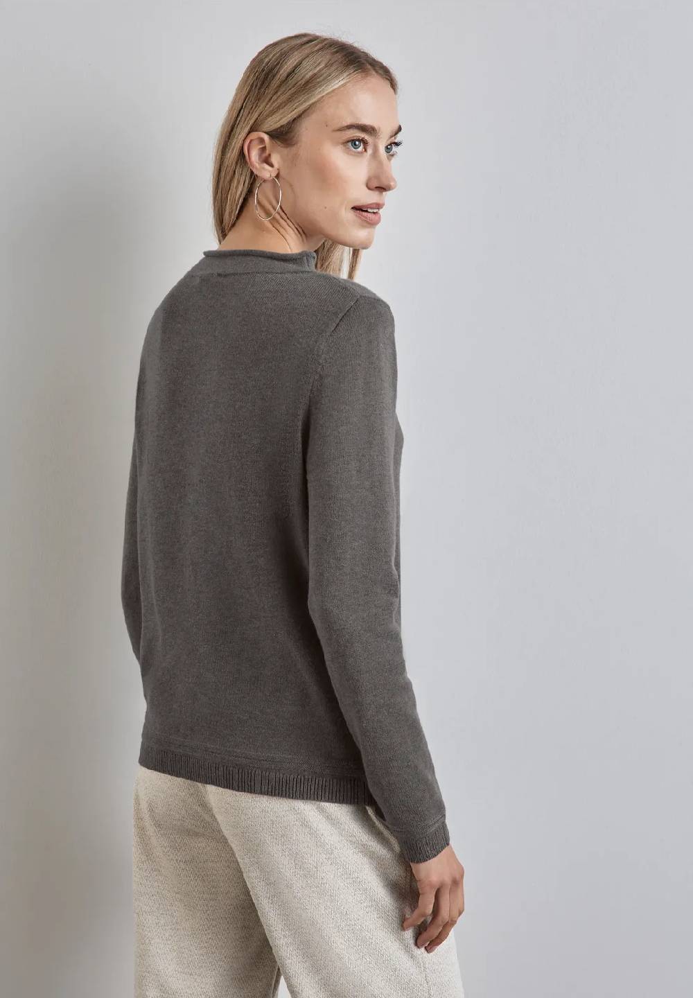 Street One Pullover mit gerolltem Saum Blitzangebot