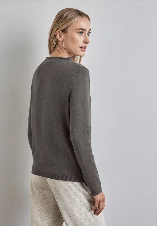 Street One Pullover mit gerolltem Saum Blitzangebot