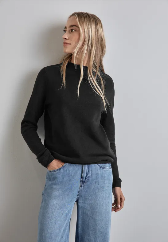 Street One Pullover mit gerolltem Saum Kostenlose Rückgabe