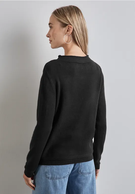Street One Pullover mit gerolltem Saum Kostenlose Rückgabe