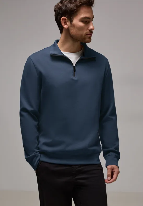 Street One Stretch Halfzip Sweater Nur noch ein Tag übrig