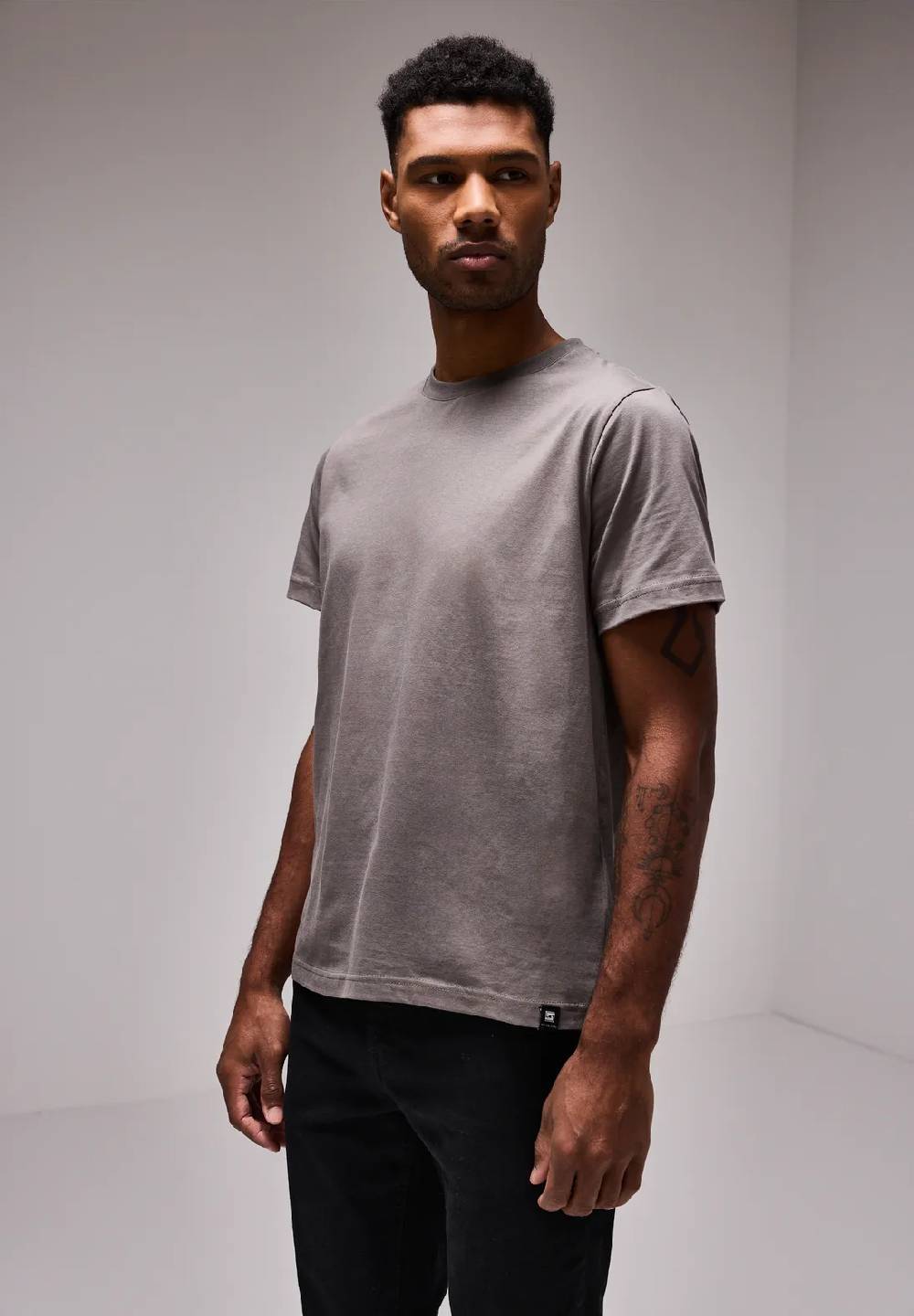 Street One Basic T-Shirt in Unifarbe Auslauf