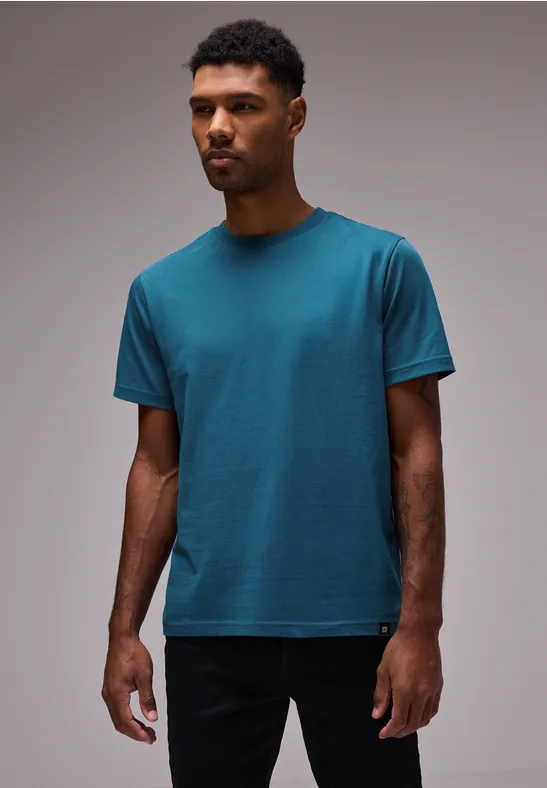 Street One Basic T-Shirt in Unifarbe Verkauf