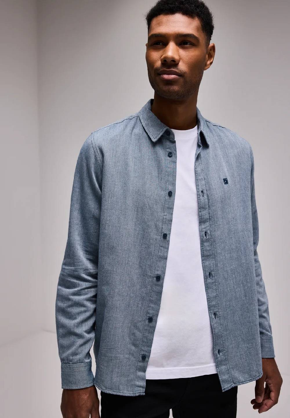 Street One Two Tone Flannelhemd Günstiger Verkauf