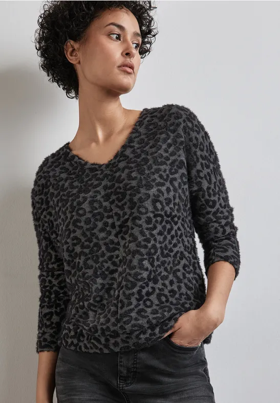 Street One Shirt mit Leo-Muster Valentinstagsangebot